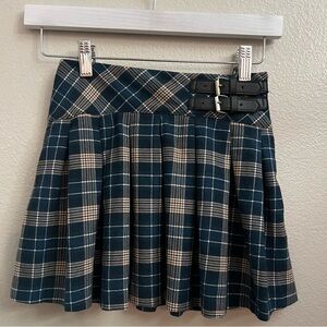 Zara girls pleated plaid school youth girls skirt academia preppy 90’s size 8